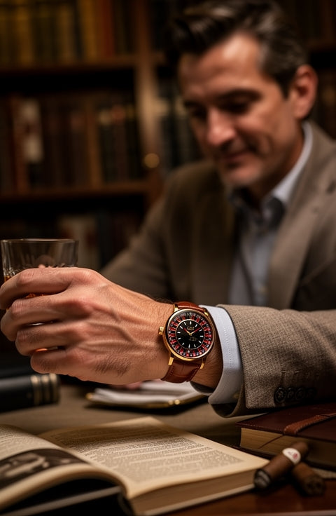 LIGE Roulette Dial Watch